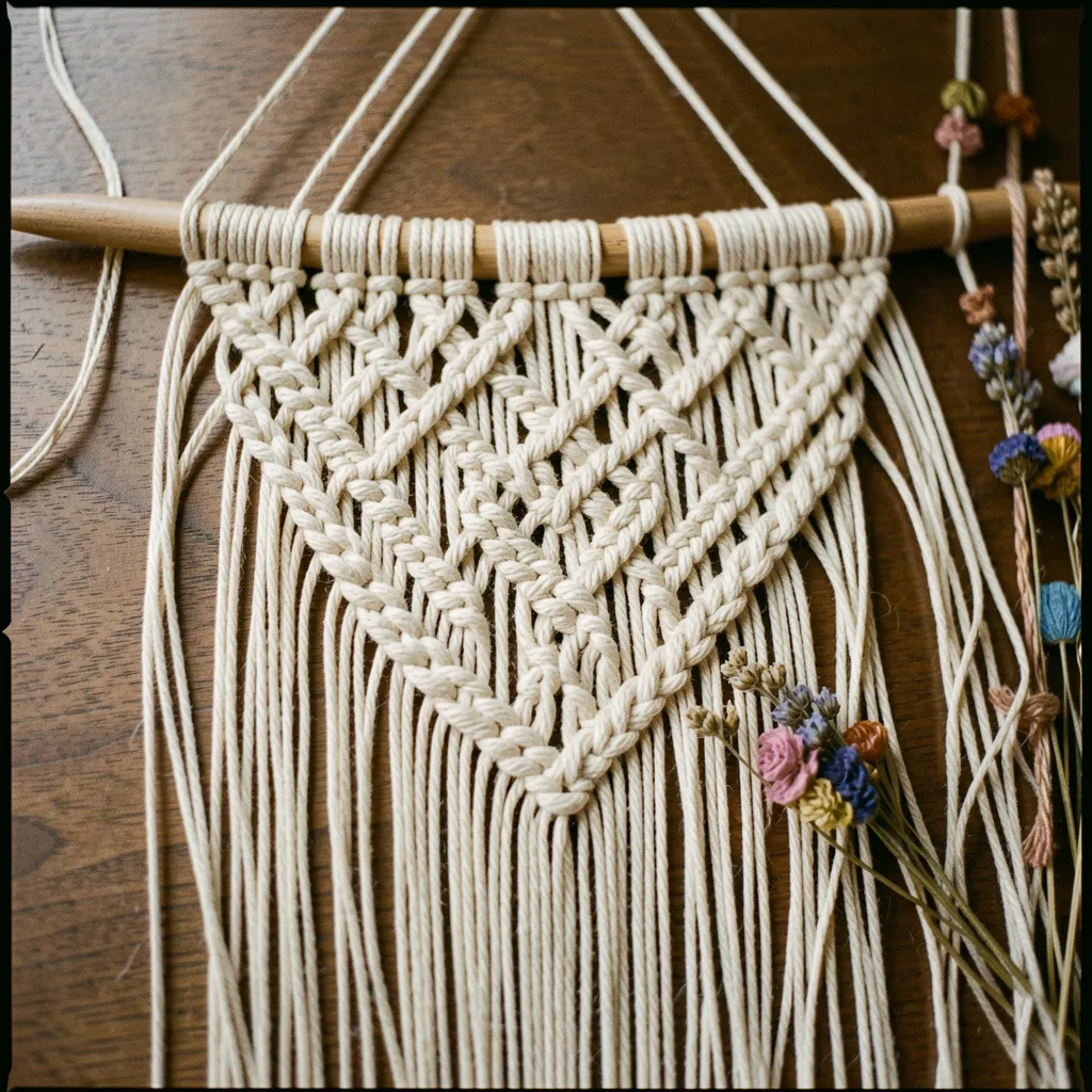 Detaljert knutestruktur nærbilde